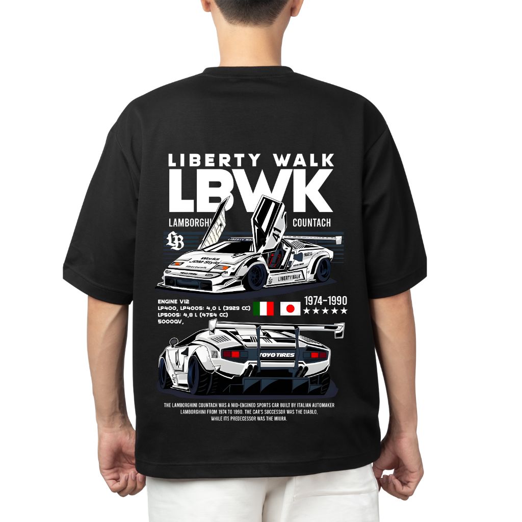 Liberty walk (2) Automobile – Car – Liberty walk oversized t shirt